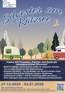 Anküdndigung Silvester-Jahreswechsel 20o25-2026 am Rätzsee - FKK Campingplatz am Rätzsee